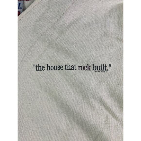 Vintage '95 Rock and Roll Hall of Fame Single Stitch Baseball Jersey Tee Men’s L - Picture 4 of 9